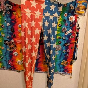 🤡 clown stretchy multicolor star ✨⭐pants 🤡